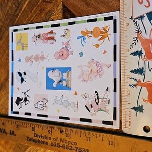 Hallmark Dogs Poodles sticker sheet